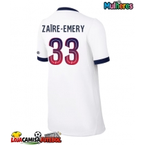 Camisa de Futebol Paris Saint-Germain Warren Zaire-Emery #33 Equipamento Secundário Mulheres 2026-27 Manga Curta